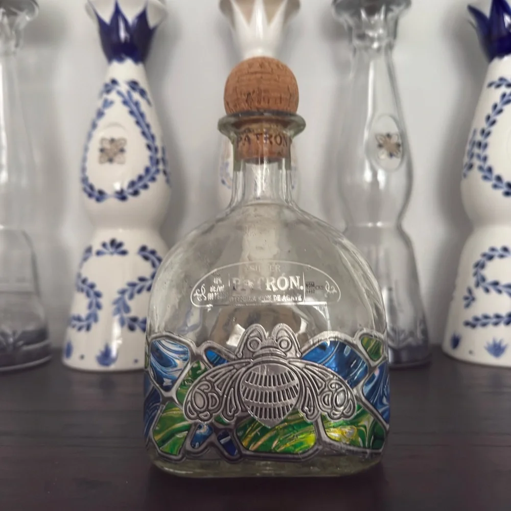 Patron Tequila Silver Blanco 1L EMPTY bottle for decor - Picture 3 of 6